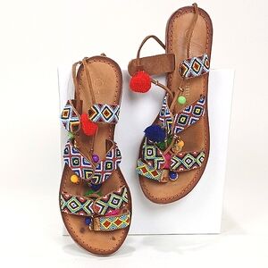 Chinese Laundry Multicolor Beaded Sandals!